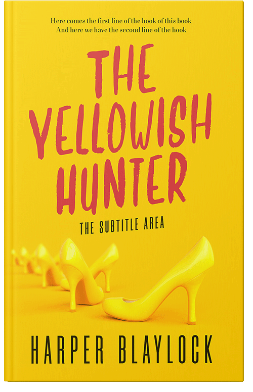 Front view of Premade Chick Lit Book Cover - Gold