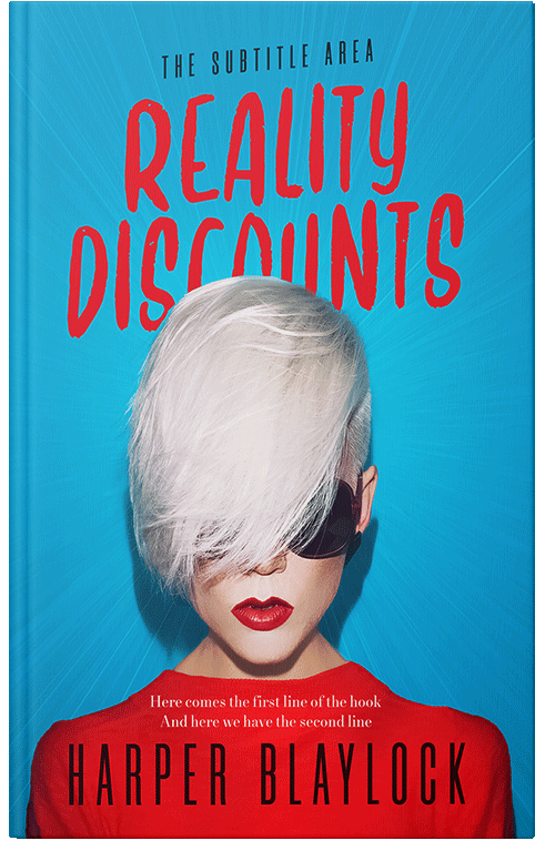 Front view of Premade Chick Lit Book Cover - Cerulean