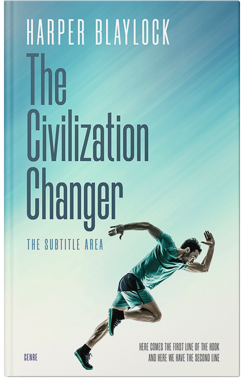 Front view of Premade Sports & Fitness Book Cover - Iceberg