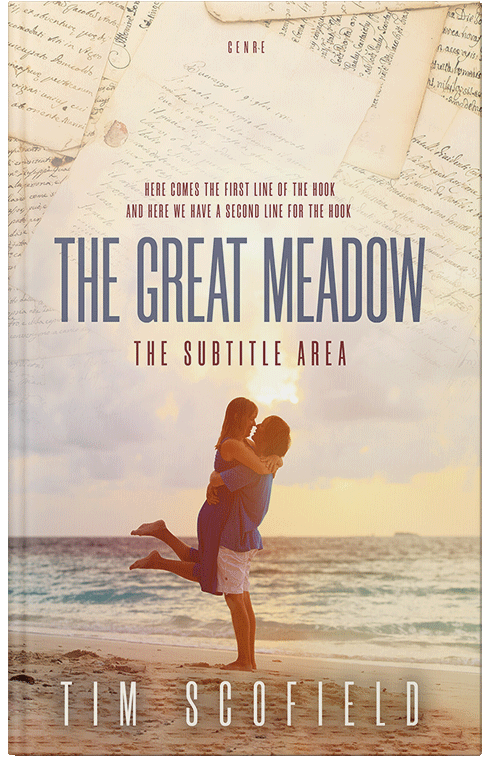 Front view of Premade Romance Book Cover - Parchment