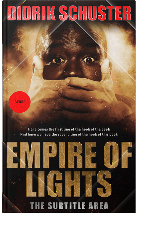 Front view of Coffee Bean #8644 - Premade Action & Adventure Book Cover