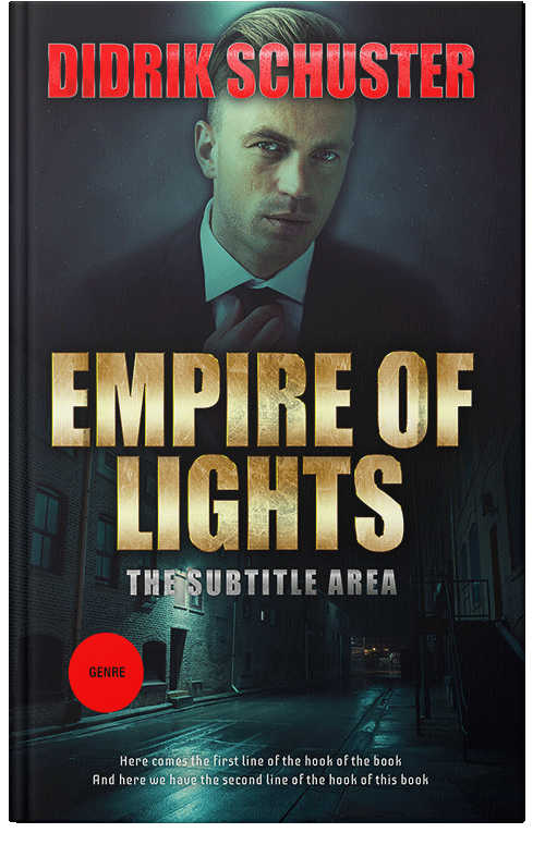 Front view of Premade Mystery & Thriller & Suspense Book Cover - Burning Sand