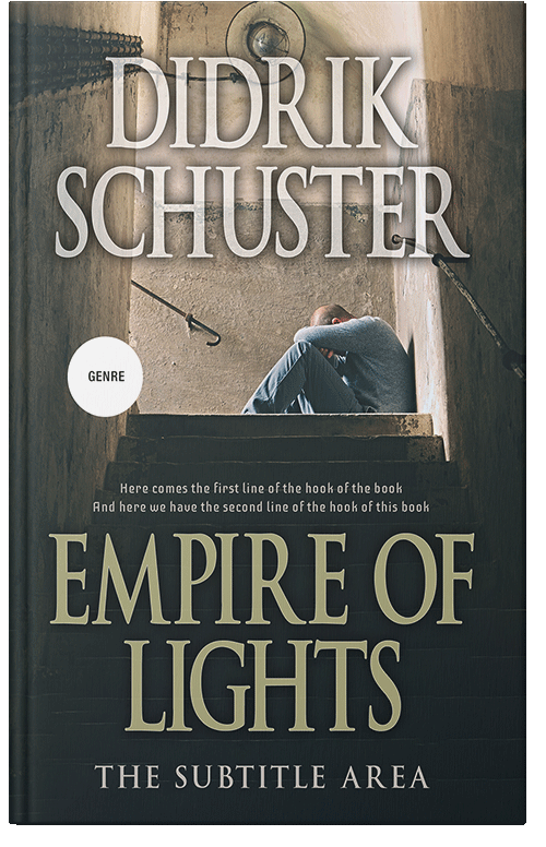 Front view of Premade Mystery & Thriller & Suspense Book Cover - Bison Hide