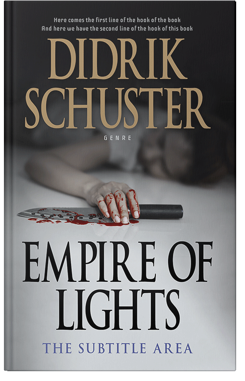 Front view of Premade Mystery & Thriller & Suspense Book Cover - Iron