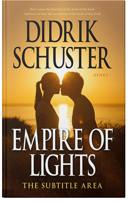 Front view of Premade Romance Book Cover - Wood Bark