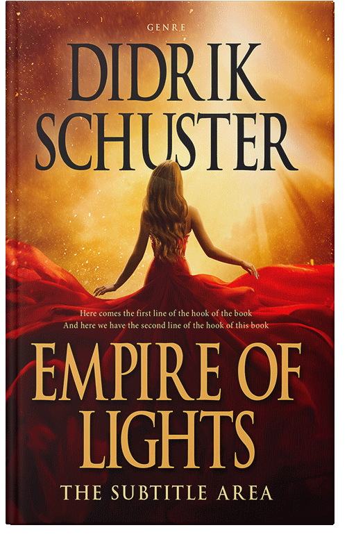 Front view of Premade Fantasy Book Cover - Aubergine