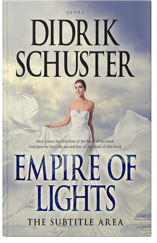 Front view of Premade Romance Book Cover - Swirl