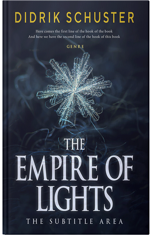 Front view of Premade Religion & Spirituality Book Cover - Ebony