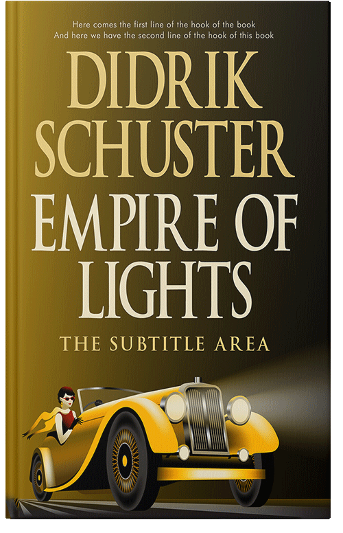 Front view of Premade Historical Book Cover - Bronze