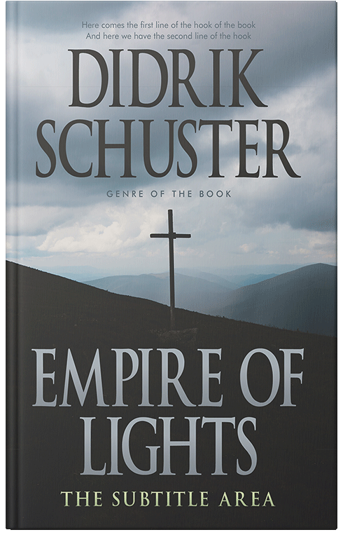 Front view of Premade Religion & Spirituality Book Cover - Hit Gray