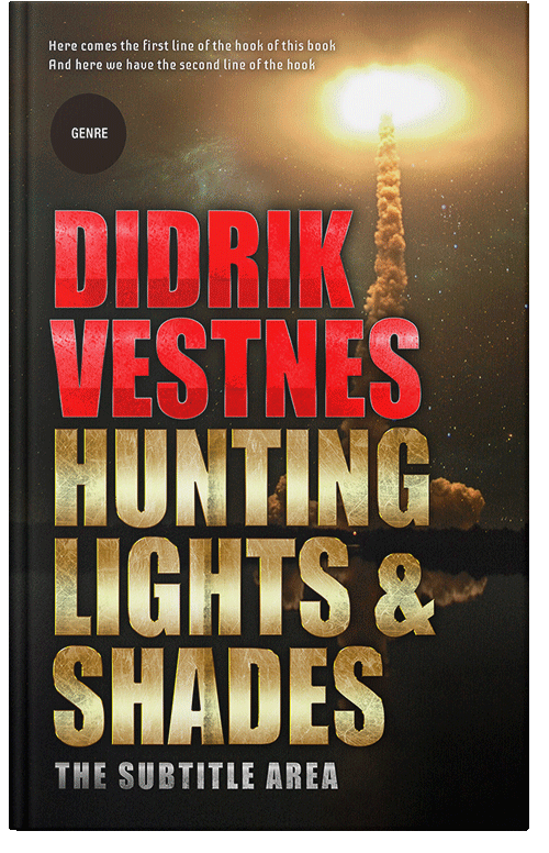 Front view of Premade Science Fiction Book Cover - Apricot