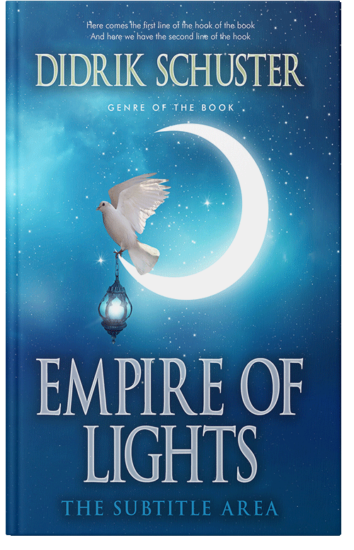 Front view of Premade Religion & Spirituality Book Cover - Venice Blue