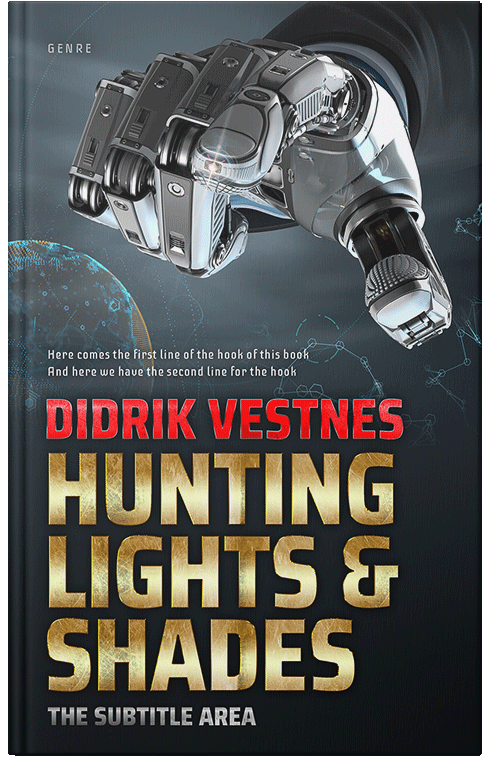 Front view of Premade Science Fiction Book Cover - Outer Space