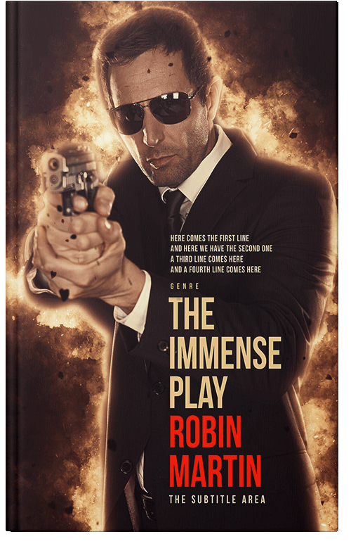 Front view of Premade Mystery & Thriller & Suspense Book Cover - Whiskey