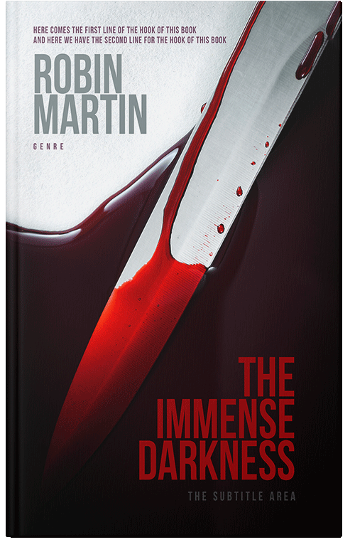 Front view of Premade Mystery & Thriller & Suspense Book Cover - Graphite