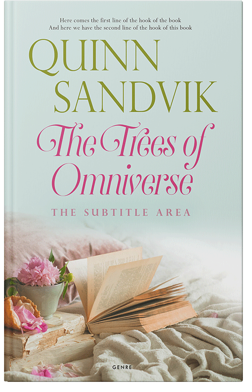 Front view of Premade Romance Book Cover - Celeste