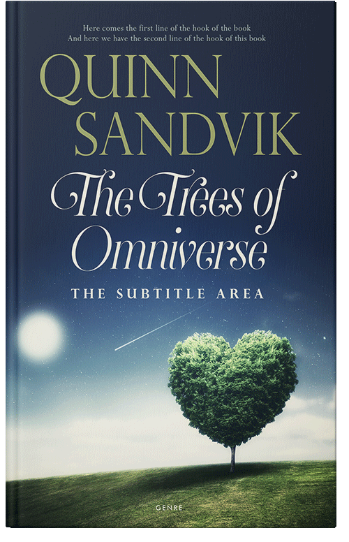 Front view of Premade Fantasy Book Cover - Moon Mist