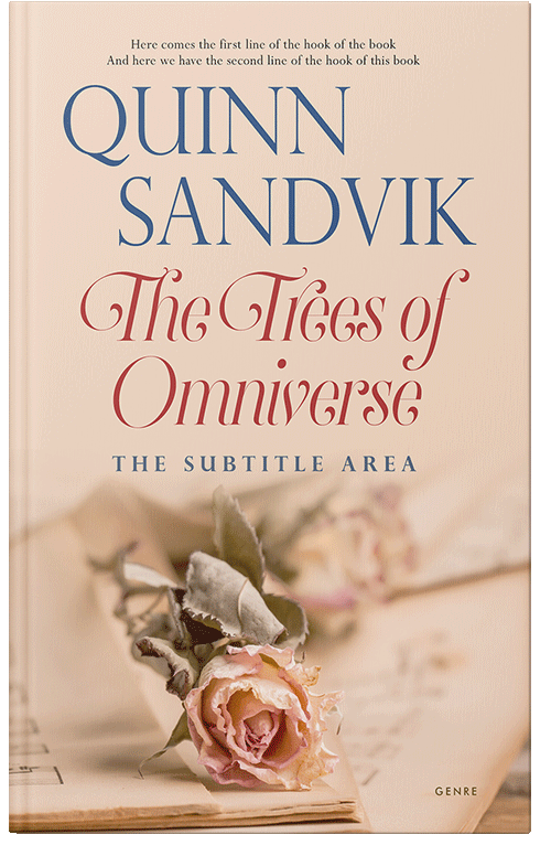 Front view of Premade Romance Book Cover - Almond