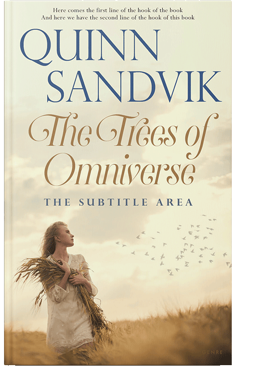 Front view of Beige #8738 - Premade Romance Book Cover