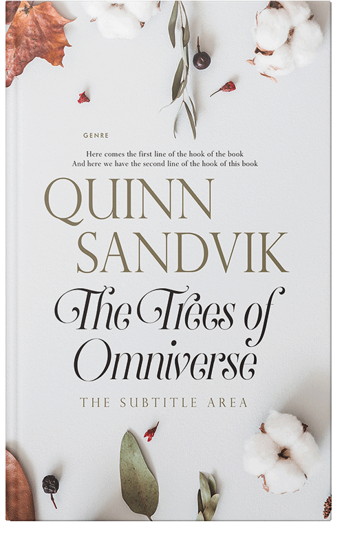 Front view of Premade Literary Fiction Book Cover - Porcelain