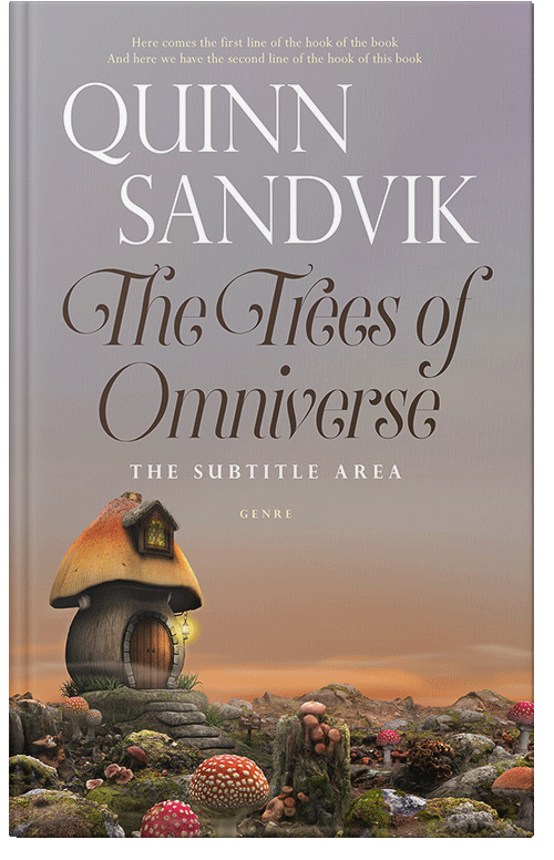 Front view of Premade Fantasy Book Cover - Del Rio