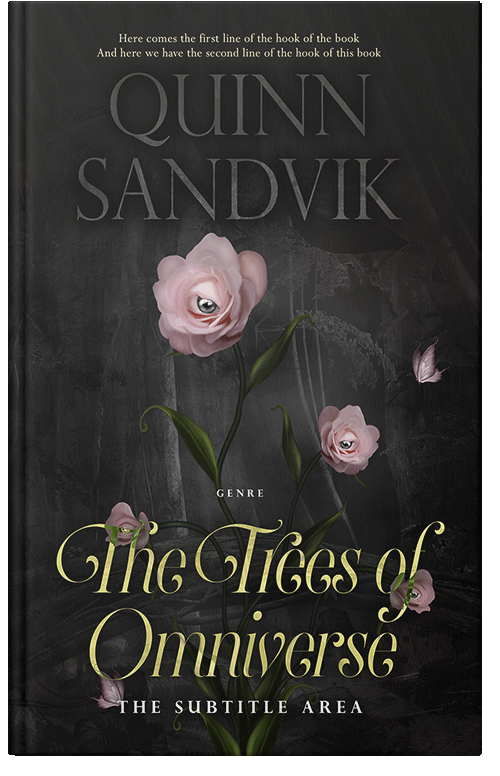 Front view of Premade Fantasy Book Cover - Log Cabin