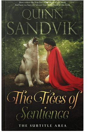 Pre Made Book Cover Black Olive