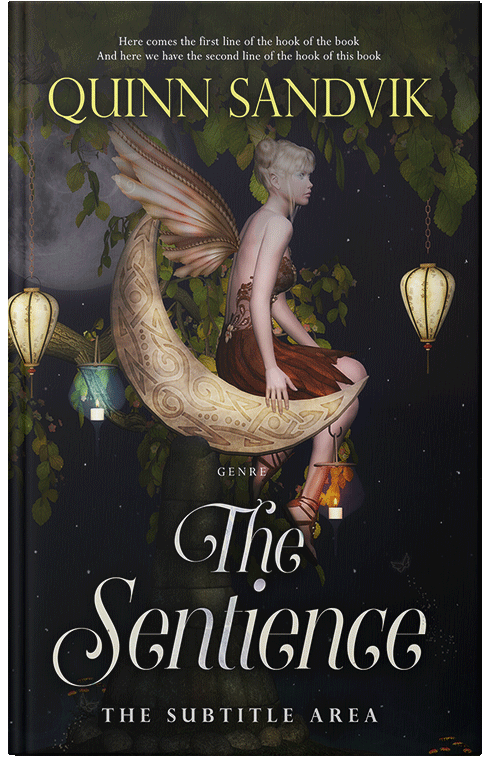 Front view of Premade Fantasy Book Cover - Indian Khaki