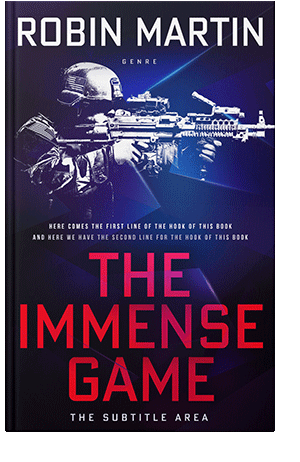 Pre Made Book Cover Black Rock