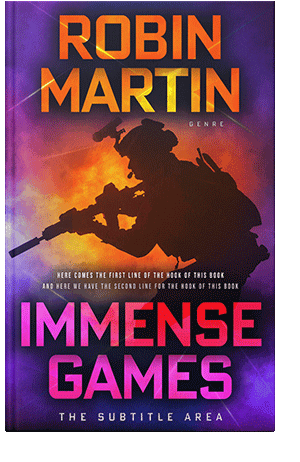 Pre Made Book Cover Burnt Sienna