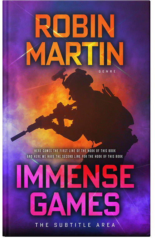 Front view of Premade Mystery & Thriller & Suspense Book Cover - Burnt Sienna