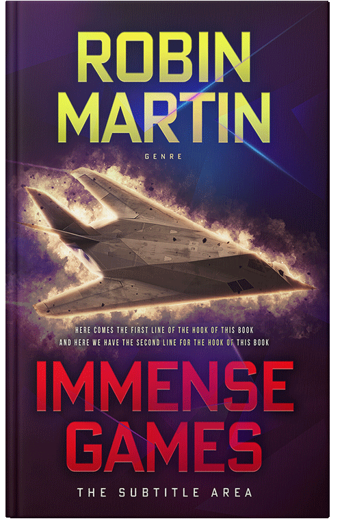 Front view of Premade Action & Adventure Book Cover - Copperfield