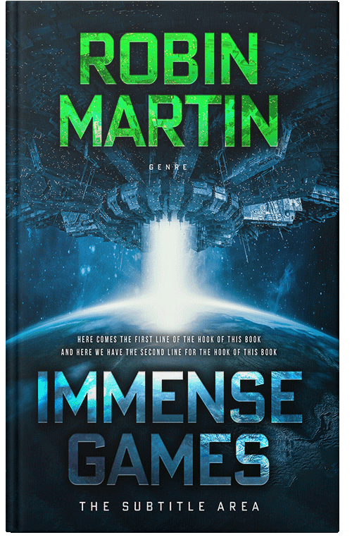 Front view of Premade Science Fiction Book Cover - Black Pearl