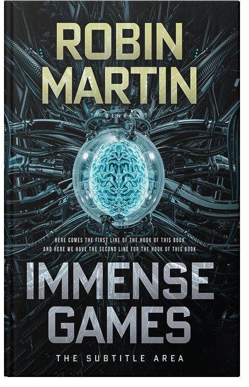 Front view of Premade Science Fiction Book Cover - Green Spring