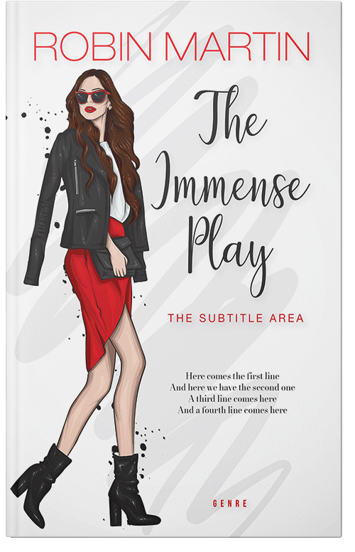 Front view of Premade Chick Lit Book Cover - Dune