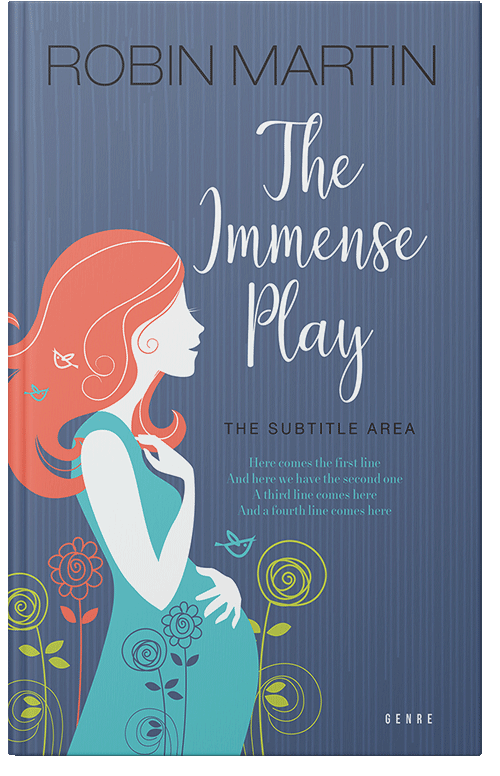 Front view of Premade Chick Lit Book Cover - Waikawa Gray