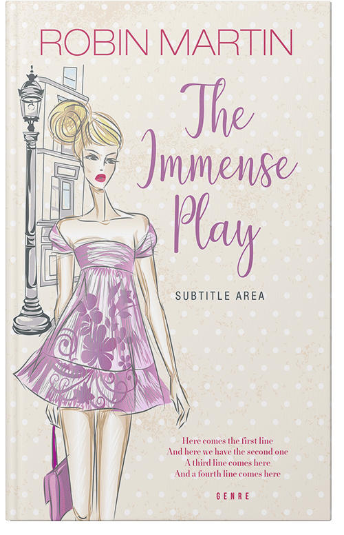 Front view of Premade Romance Book Cover - Merino