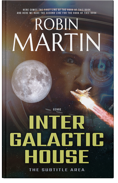 Front view of Premade Science Fiction Book Cover - Cocoa Brown