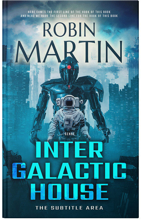 Front view of Premade Science Fiction Book Cover - Jungle Mist