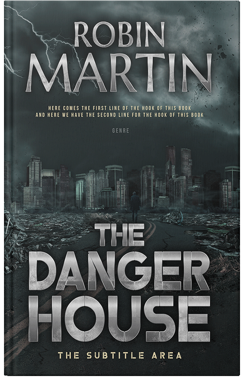 Front view of Premade Apocalyptica Book Cover - Outer Space