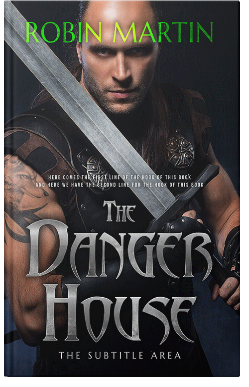 Front view of Premade Action & Adventure Book Cover - Del Rio