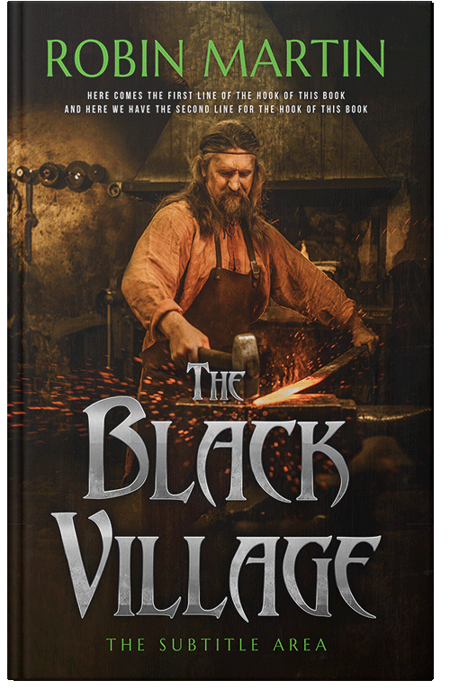 Front view of Premade Historical Book Cover - Crowshead