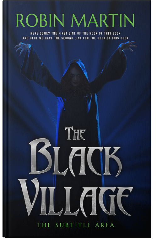 Front view of Premade Fantasy Book Cover - Black Pearl