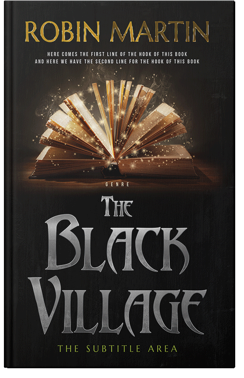 Front view of Premade Fantasy Book Cover - Night Rider