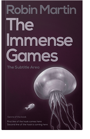 Pre Made Book Cover Aubergine