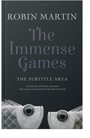 Pre Made Book Cover Ebony Clay