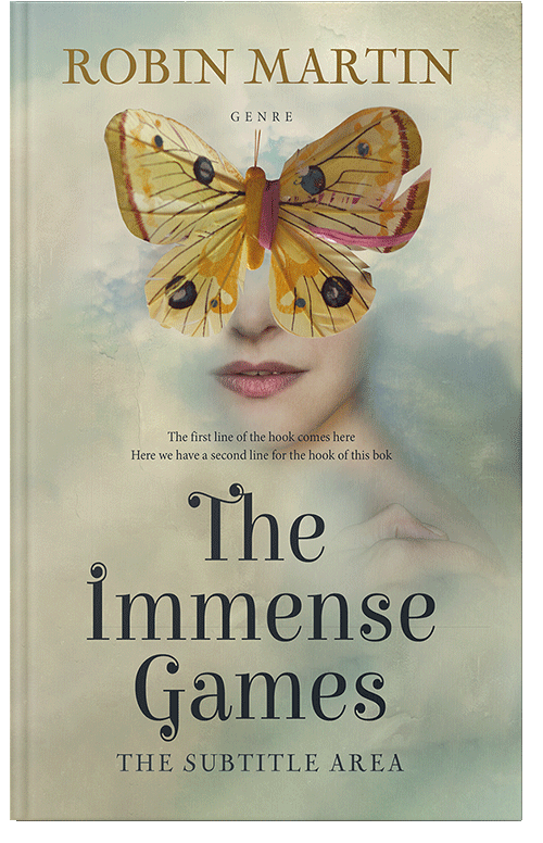 Front view of Premade Fantasy Book Cover - Eagle