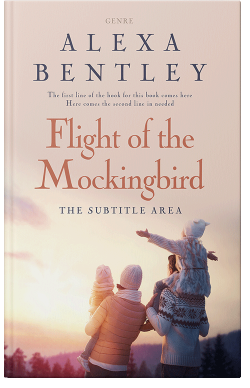 Front view of Premade Family & Parenting Book Cover - Stark White