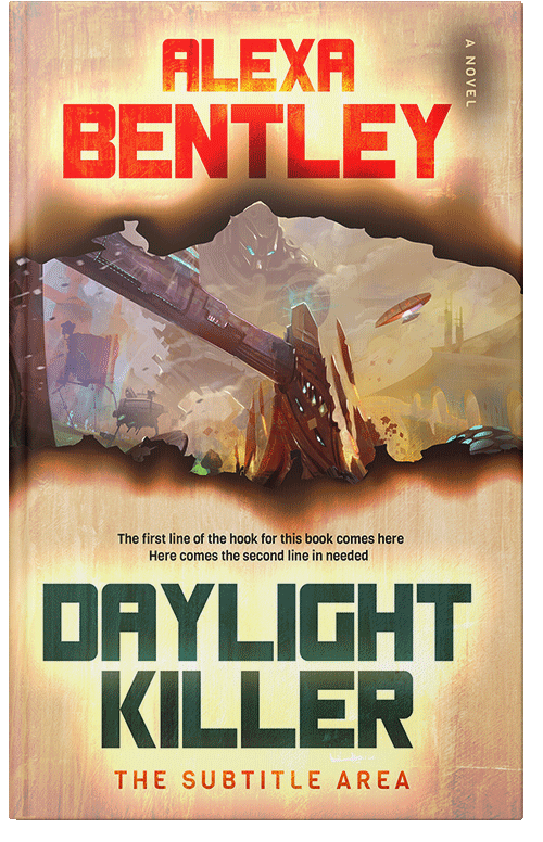 Front view of Premade Apocalyptica Book Cover - Brandy