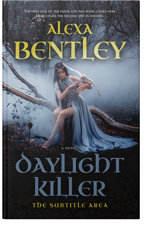 Front view of Premade Fantasy Book Cover - Shark